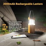 ROCAM LED Solar Camping Light 3000mAh Rechargeable Lantern Hand Crank view 5