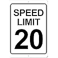The King Kush 20 MPH Speed Limit Sign - 8 x 12 Aluminum Outdoor Sign
