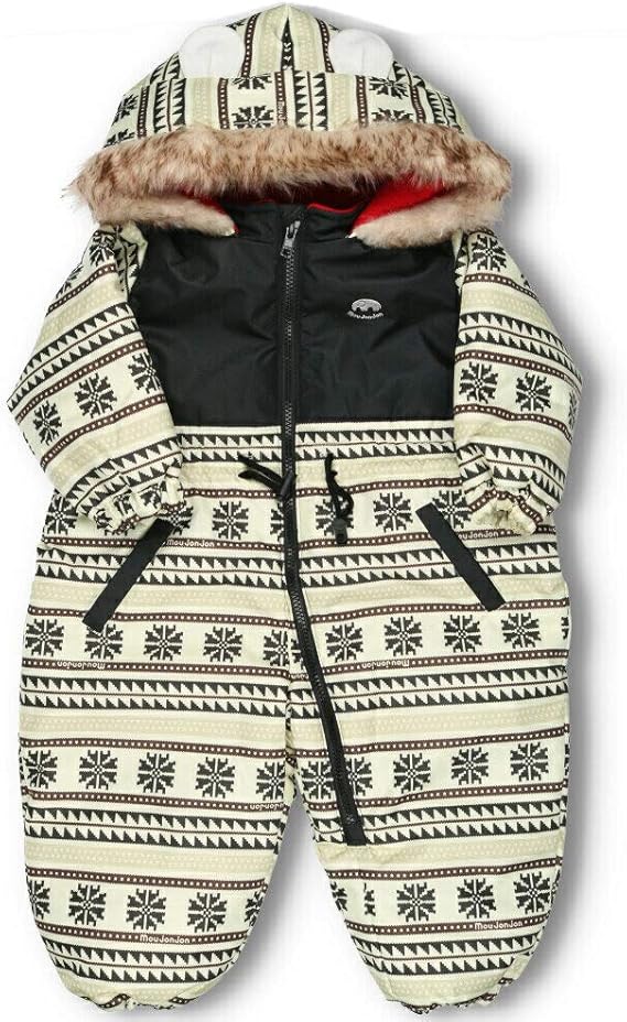 Amazon Co Jp 子供服 Moujonjon ムージョンジョン フォークロア柄スノーコンビ 80cm 95cm M 服 ファッション小物