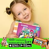 QUOKKA Magnetic Puzzles for Toddlers Unicorn Princess 36 pc Travel Game view 6