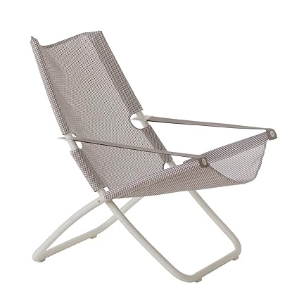 Snooze Folding Deck Chair Emu Item 201 Color Wyite Cod 23 Jersey Tex