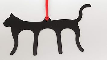 Daiso Japan Signet Marque Page En Metal En Forme De Chat Porte Page Pour Les Livres Partitions Musique Chat Noir En Acier Inoxydable 145mm