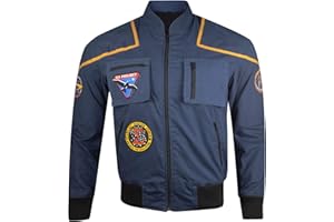 Dizller Men'S Space Pilot Uniform Star Jacket) X-Large Blue