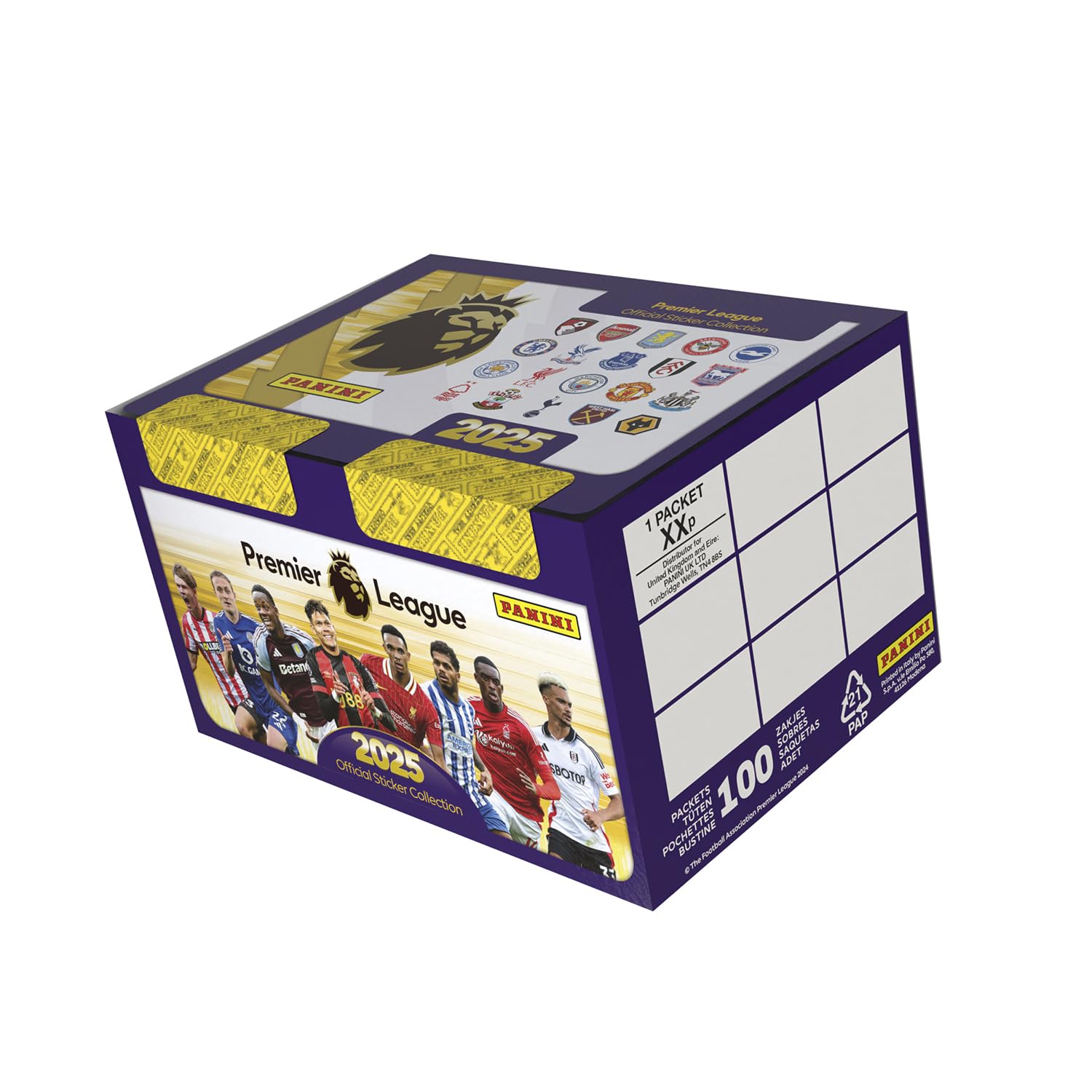Premier League 2025 Official Sticker Collection - x100 Packs