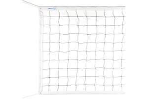 Sanung Volleyball Net with Steel Wire for Indoor and Outdoor Gardens Campus Backyard Swimming Pool Park Beach Portable Game Standard Size (32 FT x 3FT) Poles Not Included