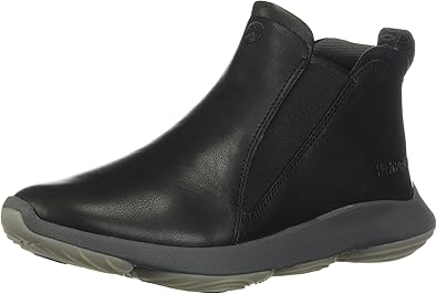 black leather hush puppies