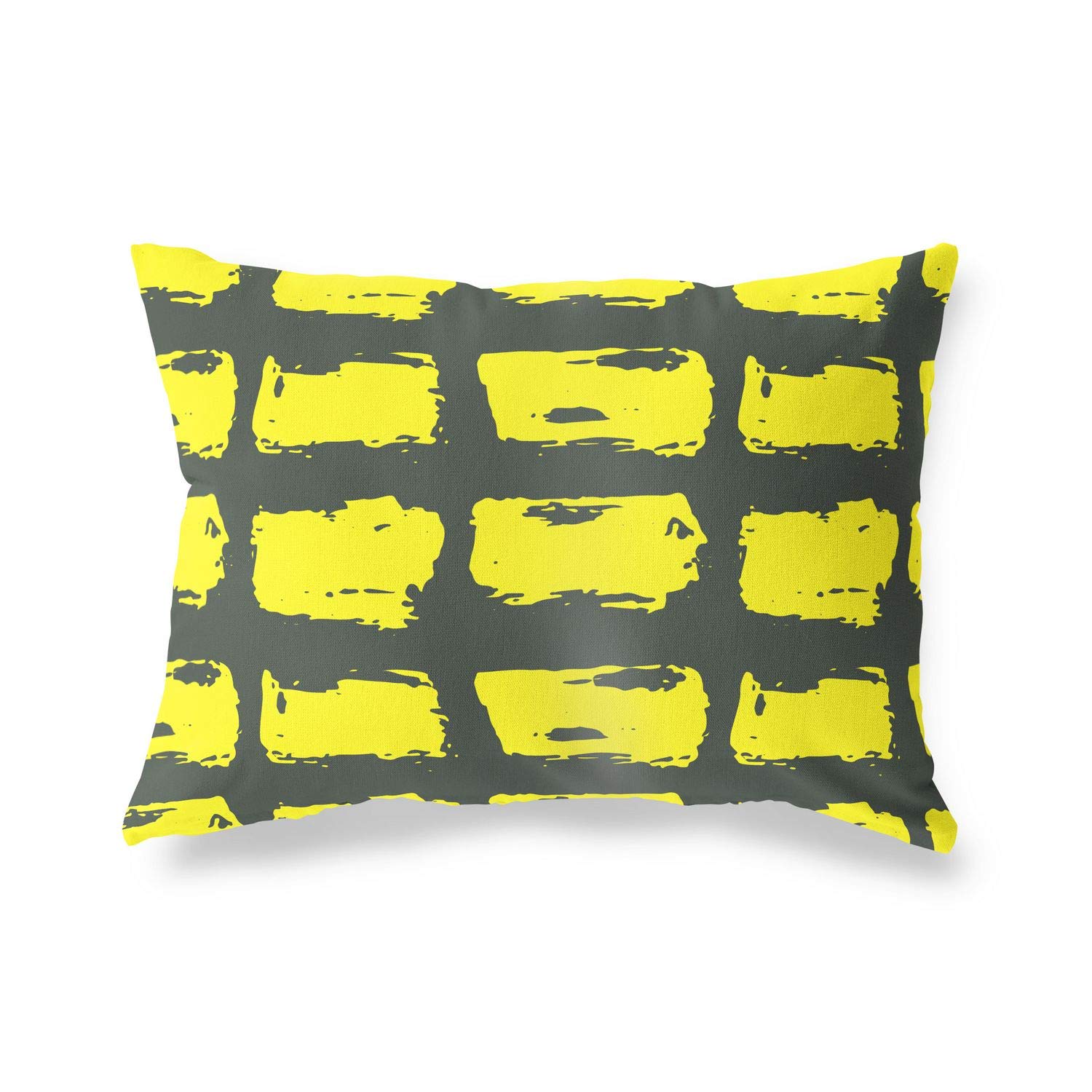 BonaMaison Decorative Cushion Cover, Neon Yellow-Fume Throw Pillow Covers, Home Decorative Pillowcases for Livingroom, Sofa, Bedroom, Size: 45X60 Cm - Designed and Manufactured in Turkey