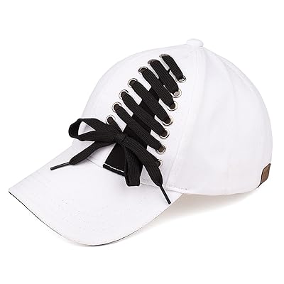 Women's Baseball Cap with Tied Shoe Lace Up Velcro Nigeria Ubuy