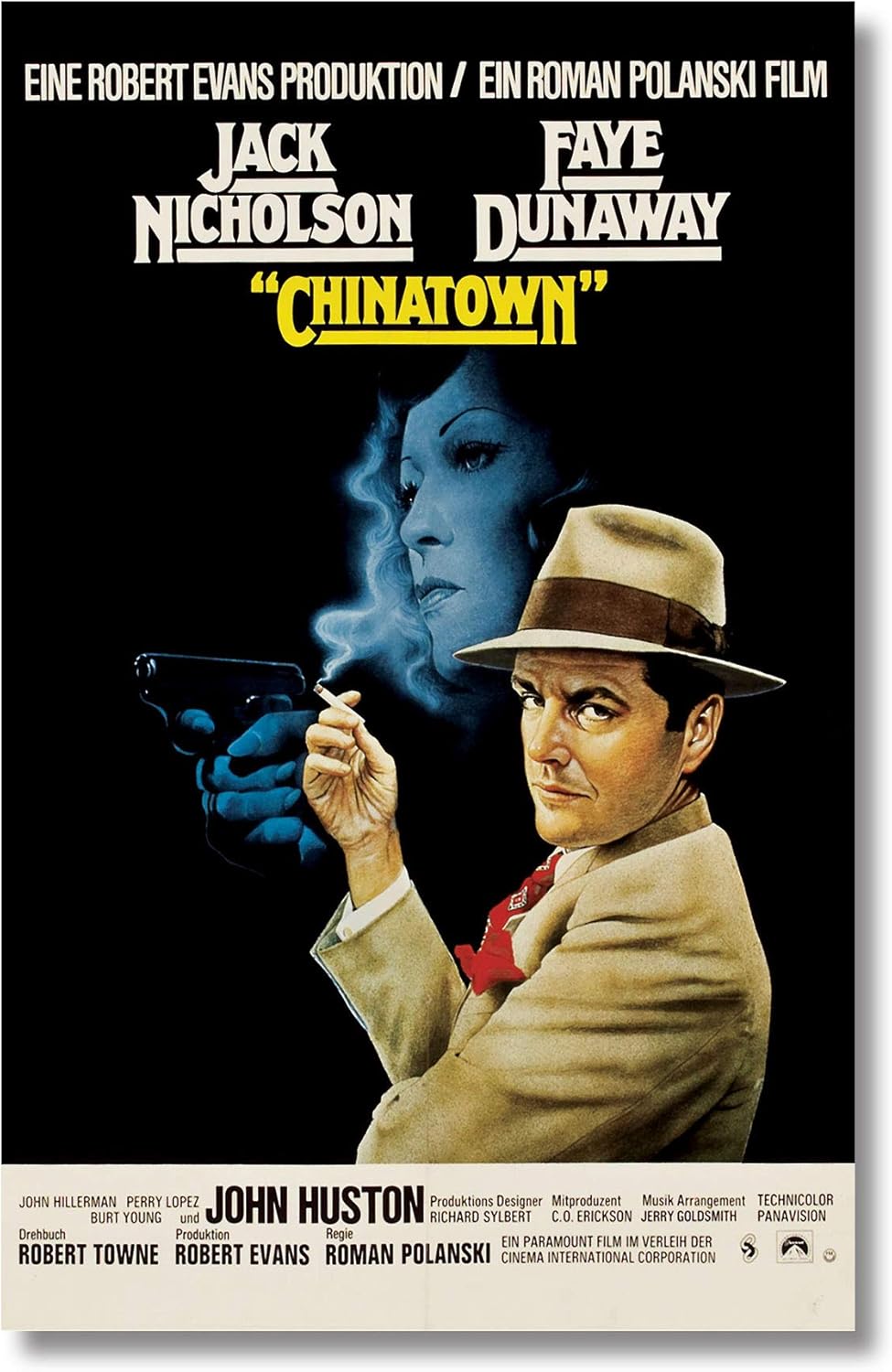 Tamatina Hollywood Movie Poster - Chinatown - Mystery/Drama Film - Large Size Poster - HD Quality - 18 inches x 12 inches (46 cms x 30 cms)