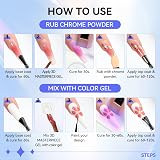 Makartt 3D Nail Gel Mirror Chrome Powder 3D Texture Gel for Nail Art view 5