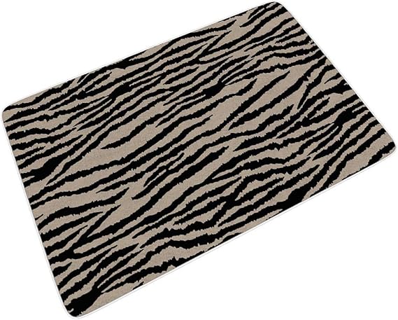 djfrnuki Muster Zebramuster Tierhaut Großformat Fußmatten für