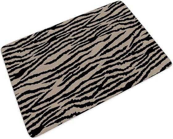 djfrnuki Muster Zebramuster Tierhaut Großformat Fußmatten für
