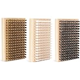 kaeceri Ski Wax Brush Kit: Nylon Horsehair Brass in Deluxe Case
