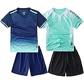 M2C Boys 2-Pack Jersey Soccer Knit Set Sport Team Uniform Shirt and Shorts