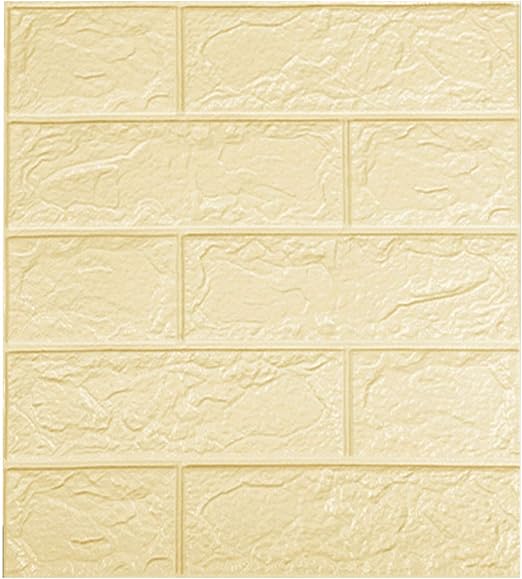 WFZ17 10 selbstklebende 3D-Ziegelstein-Wandaufkleber, DIY-Tapete