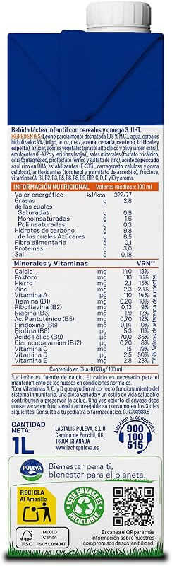 Max Leche de Crecimiento y Desarrollo con Cereales - Pack 6 x 1Lt