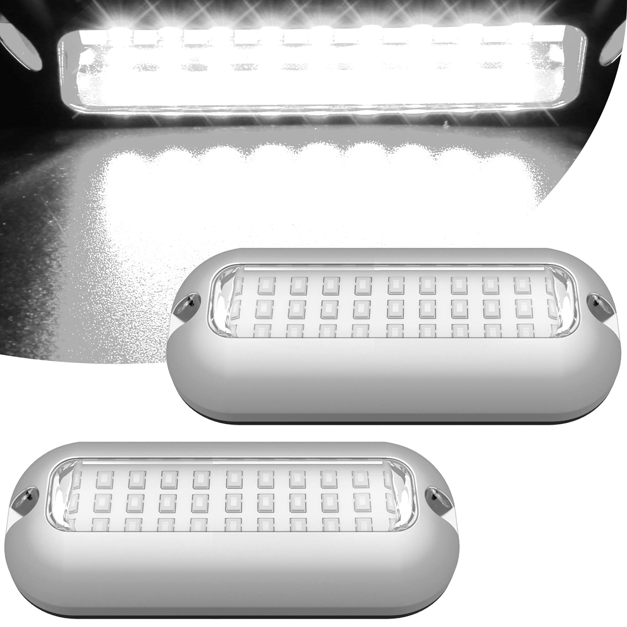 Buy HUSUKU Mini 27LED Marine LED Lights for Boat Underwater, White