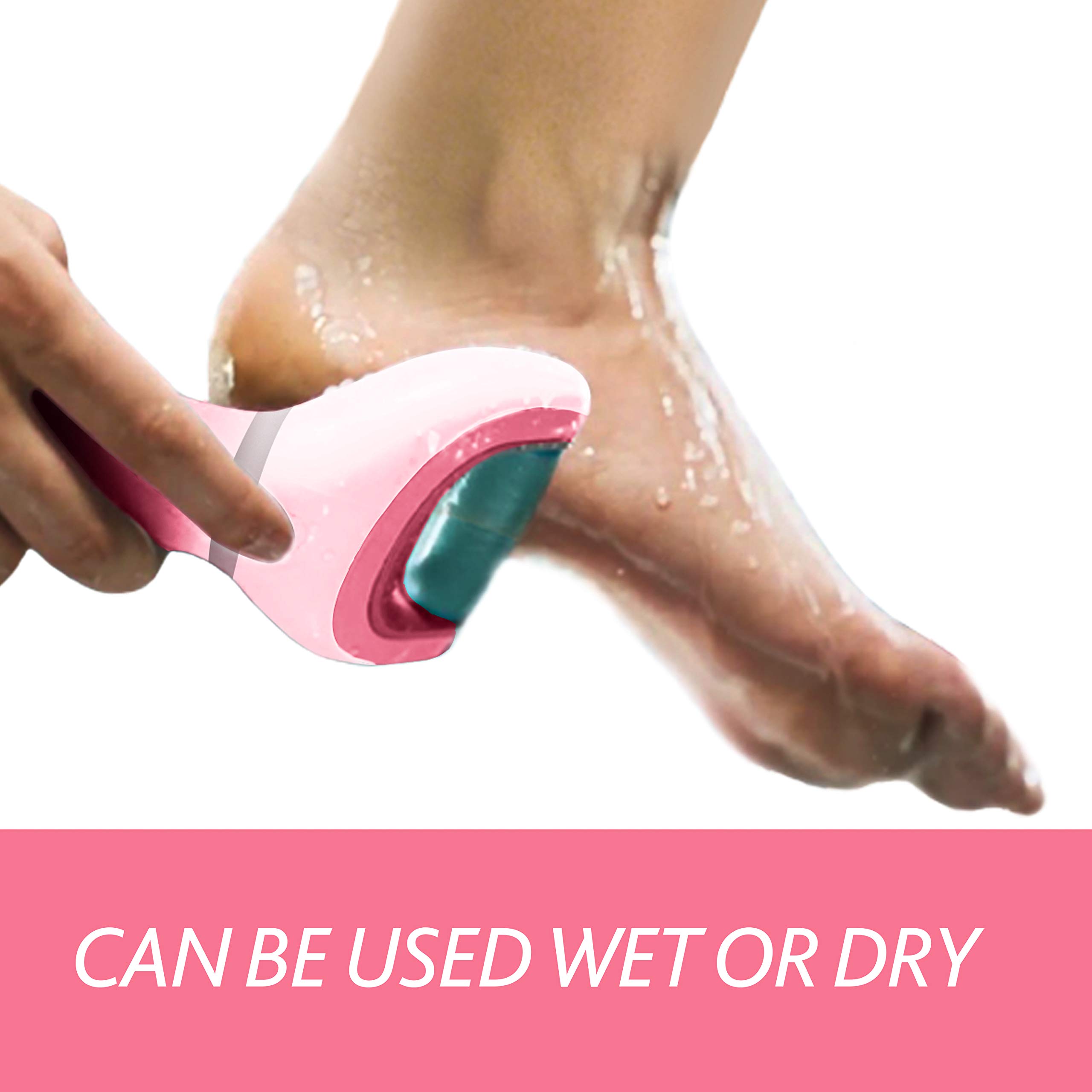 Amope Pedi Perfect Electronic Dry Foot File, DualSpeed Callus Remover (with Diamond Crystals