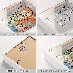 MUXIUNT Travel Adventure Archive Shadow Box For