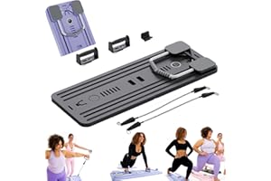 POTAY Lhanel Pilates Board - 2024 Best Lhanel Pilates Reformer Set, Multi-Purpose Foldable Pilates Reformer Board for Home, 5in1 Lhanel Pilates Sliding Board, Shape Your Entire Body (Pink)