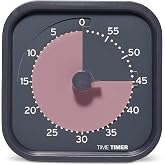 Time Timer MOD Home - Metallic Series - Individual Sized 60 Minute Visual Countdown Timer for ADHD, Adults, Students, and Pomodoro with Silent Operation (Metallic Storm)
