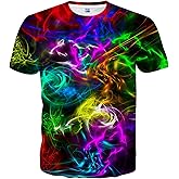 Hgvoetty Unisex Stylish 3D Printed Shirts Short Sleeve Graphic T-Shirts Tops Tees for Men and Women