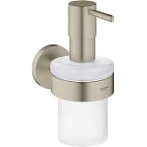 Grohe 40448EN1 Essentials Soap Dispenser With Holder, Brushed Nickel