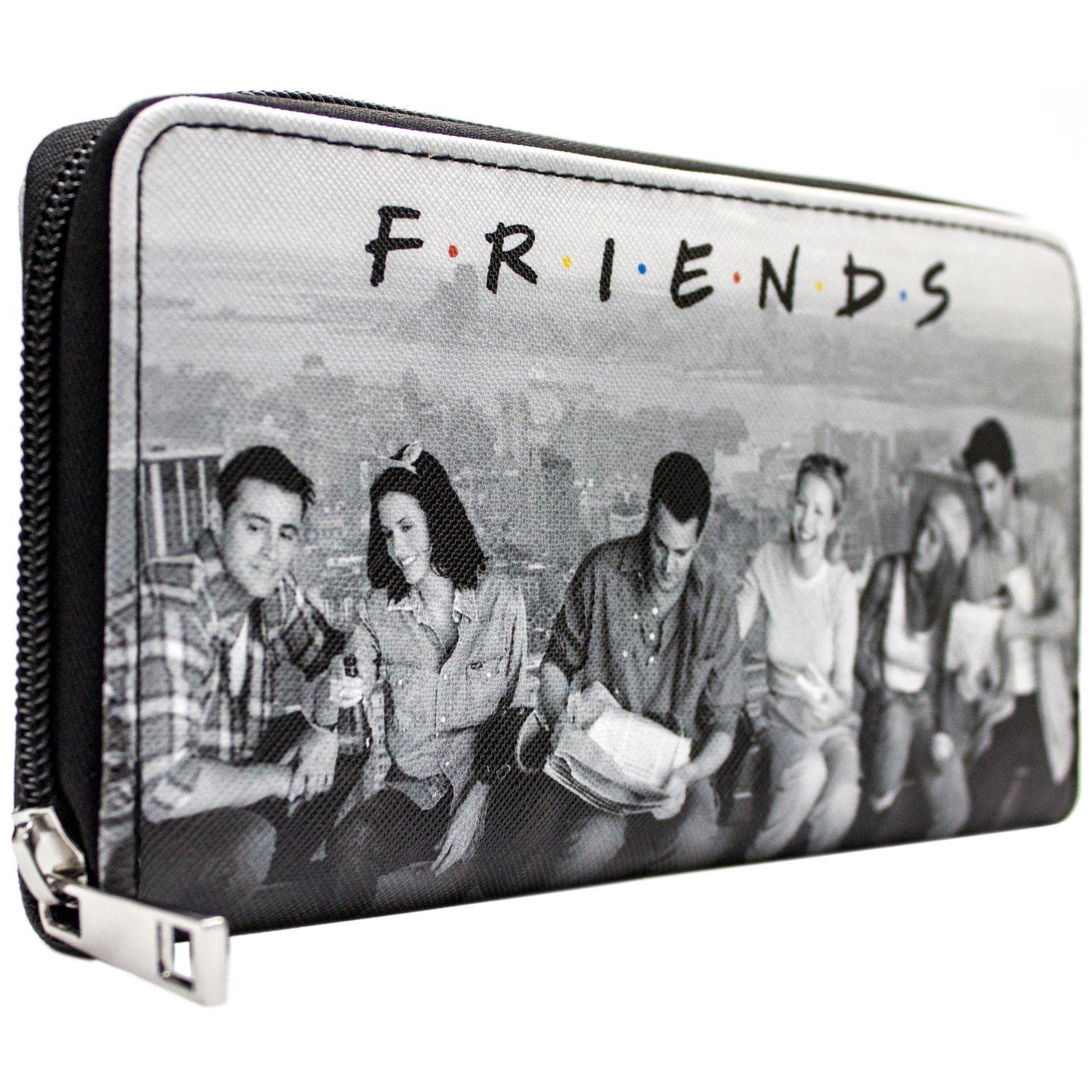 Central Perk Friends Lunch on a Skyscraper Grey Coin and Card Clutch Purse, One Size