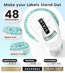 Embossing Label Maker with 10 Tapes, Vixic Omega S