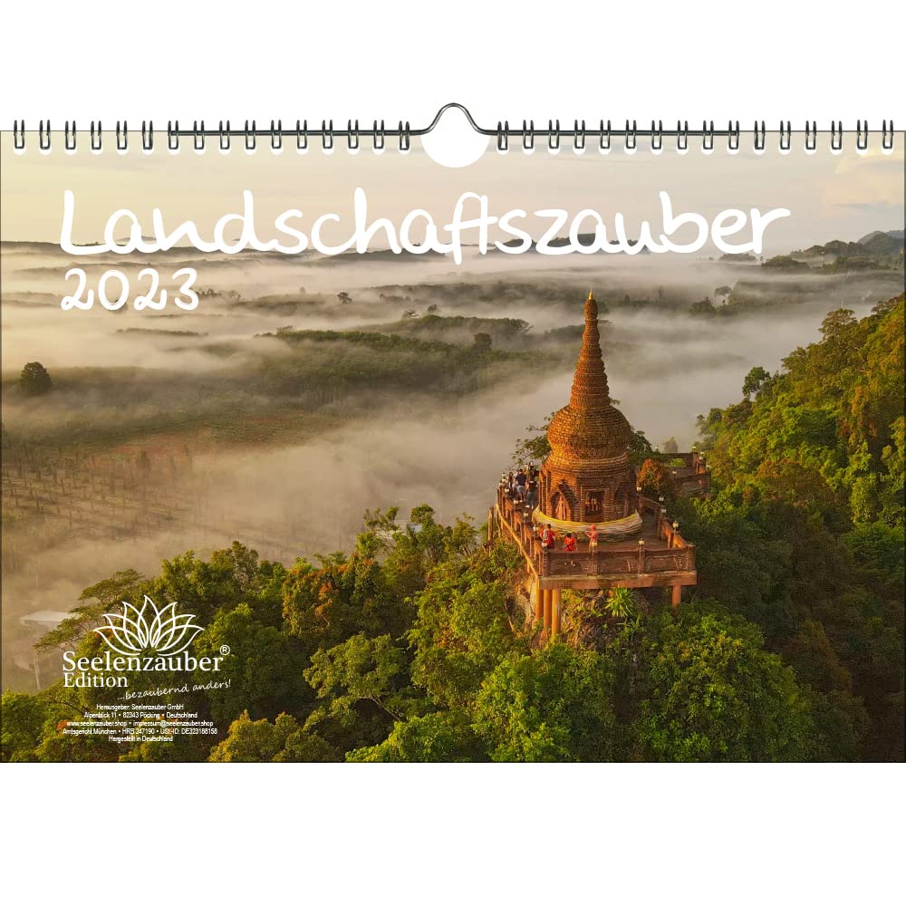Landscape Magic DIN A4 Calendar for 2023 Landscapes and Far Countries - Soul Magic