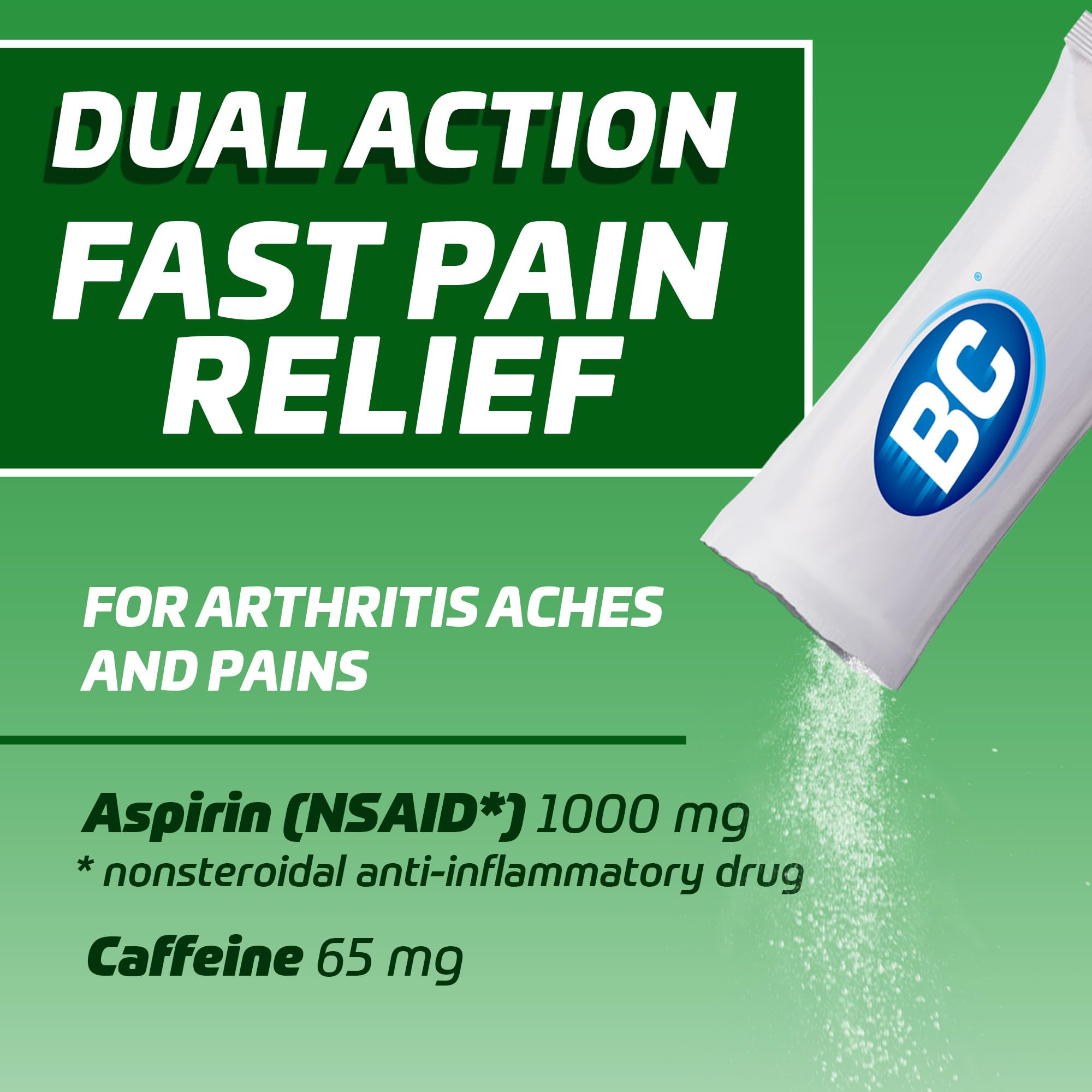 BC Pain Relief Powder, Arthritis Pain, 50 ct (Pack of 1)