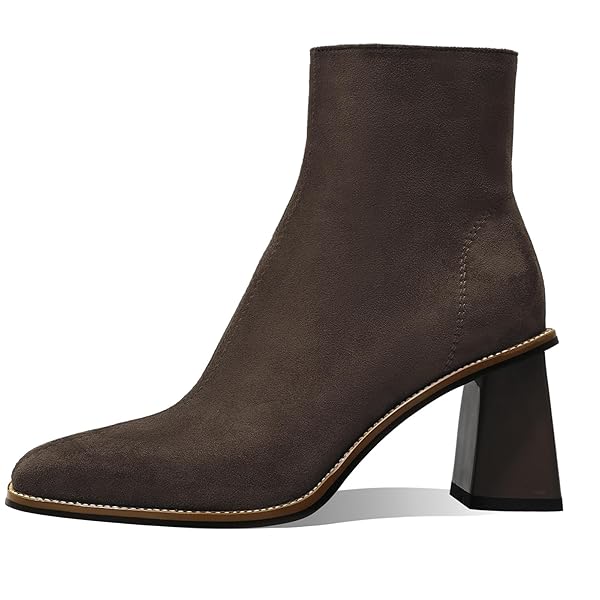 MOTIMODEN WOMENS BOOTIES LOW MID HEEL ANKLE BOOTS...