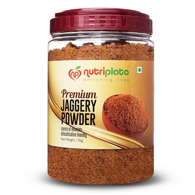 Nutriplato Jaggery Powder Premium Jar, 1.5 Kg Amazon.in Grocery