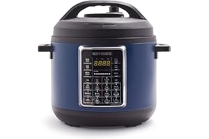 Blue Diamond Ceramic Nonstick, 16-in-1 6QT Electric Pressure Cooker, Slow Cooker, Rice Cooker, Yogurt Maker, Saute, Steamer a
