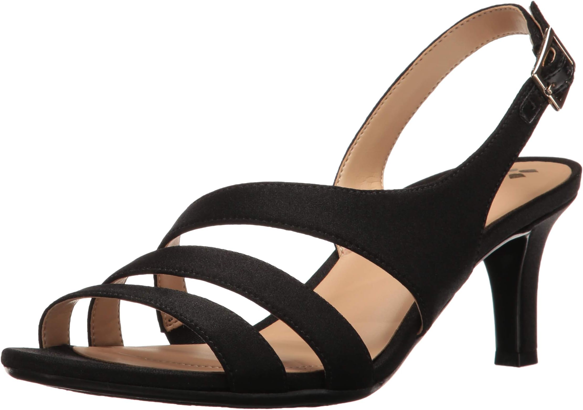 NaturalizerWomens Taimi Strappy Mid Heel Slingback Dress Sandals