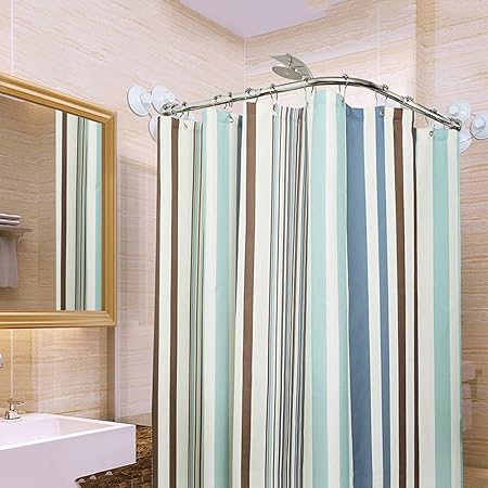 Shower Curtain Rod Zzhf Stainless Steel Extendable Telescopic Free