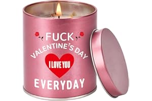 TGOOD Valentines Day Gifts for Her, Funny Romantic Naughty Gifts for Her Tin Soy Candles Stress Relief Unique Gifts Ideas for Girlfriend Wife Women, 9oz Scented Candles