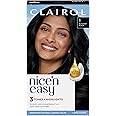 Clairol Nice'n Easy Permanent Hair Dye, 1 Blackest Black Hair Color, Pack of 1