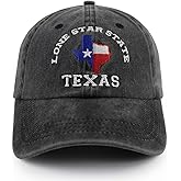 Texas Flag Hats for Men Women,Funny Adjustable Cotton Embroidered Lone Star State Baseball Cap