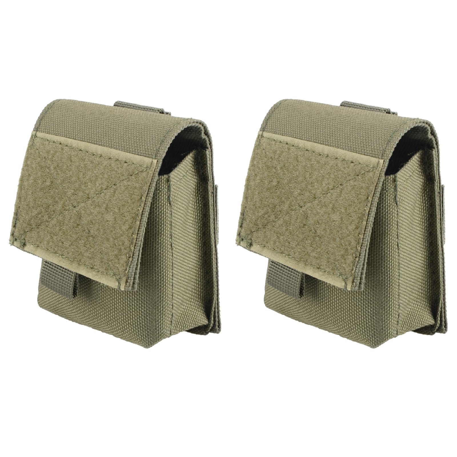 TRIWONDER Molle Pouches Tactical EDC Belt Pouch Small Utility Bag for Hiking Hunting Camping, Backpack Vest Accessories (Green - 2 Pack)