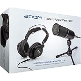 Zoom ZDM-1 Podcast Mic Pack, Podcast Dynamic Microphone, Headphones, Tripod, Windscreen, XLR Cable, For Recording Podcasts