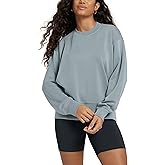ODODOS Modal Soft Long Sleeve Oversized Sweatshirts for Women High Crew Neck Relaxed Pullover Tops