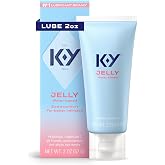K-Y Jelly Personal Lubricant, Water Based Lube for Sex, 2 FL OZ | No Hormones, Parabens, Sulfates or Artificial Colorants, Non-Greasy Formula, Compatible with Latex &amp; Polyisoprene Condoms