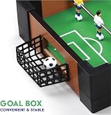 Power Play Tabletop Football Game 16 Inch Wood Table Top Foosball 6 Side view 3