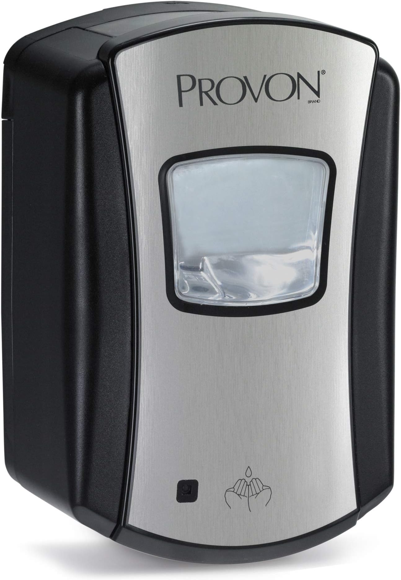 PROVON LTX-7 Touch-Free Foam Hand Soap Dispenser, Chrome/Black, for 700 mL PROVON LTX-7 Hand Soap Refills (Pack of 1) – 1372-04