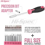 Hi-Spec 57pc Pink Tool Kit with Drill 8V USB Cordless Screwdriver Bits view 5
