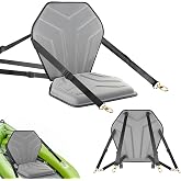 Deluxe Kayak Seat Thick Padded Cushion with Back Support for Sit On Top | SUP Paddle Board Seats with 6 Adjustable Straps for Kayaking Canoeing Rafting Fishing