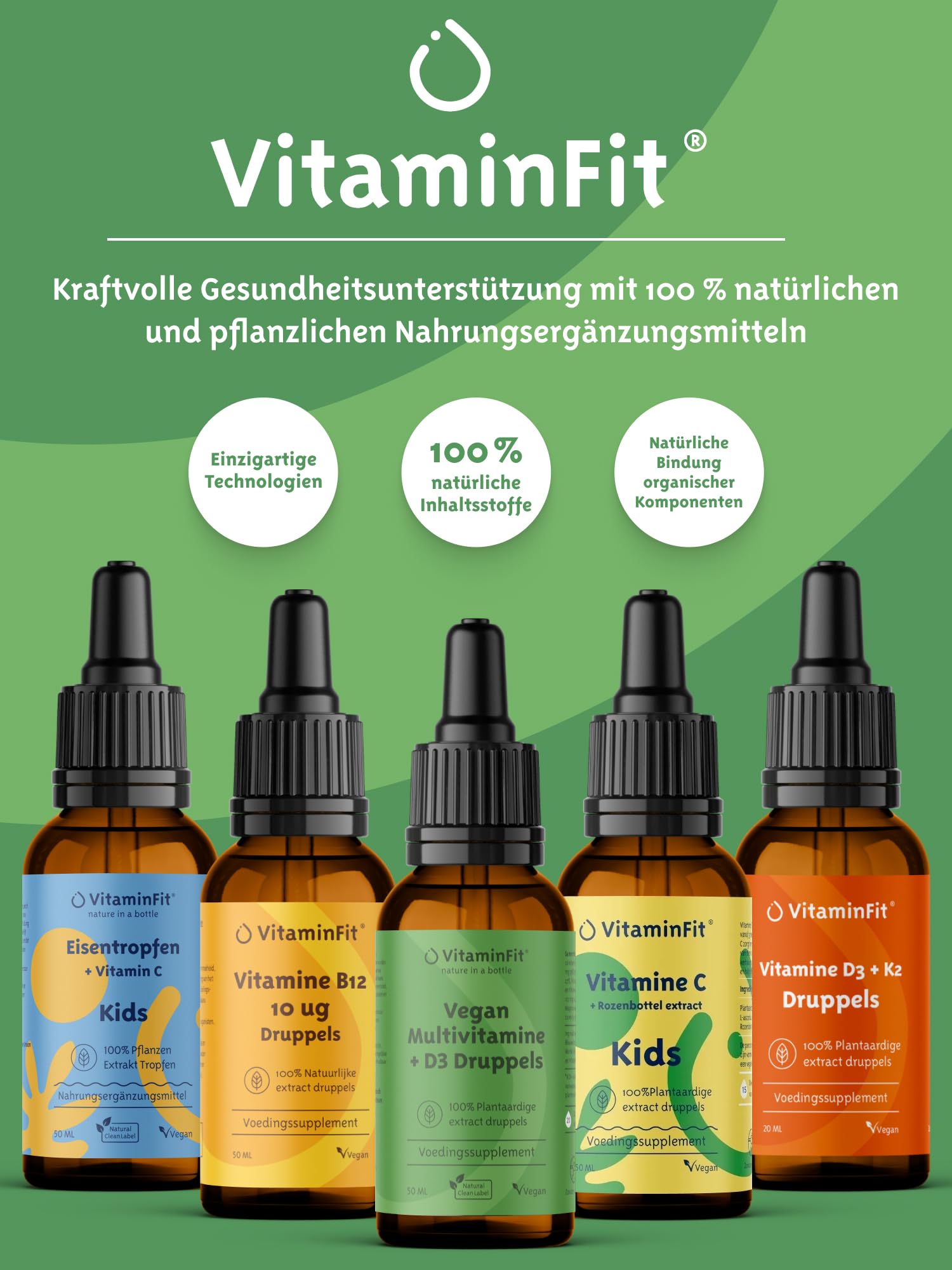 Omega-3 Tropfen Vegan für Kinder – ohne Fischgeschmack – DHA & EPA – Omega-3-Öl aus nachhaltiger Algengewinnung 250 mg DHA und 100 mg EPA pro Tag – hohe Dosierung – Vorrat für 2 Monate (50 ml) 6
