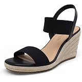 DREAM PAIRS Women's Open Toe Buckle 