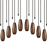 8 Pieces Ceiling Fan Pull Chains Extender Wooden